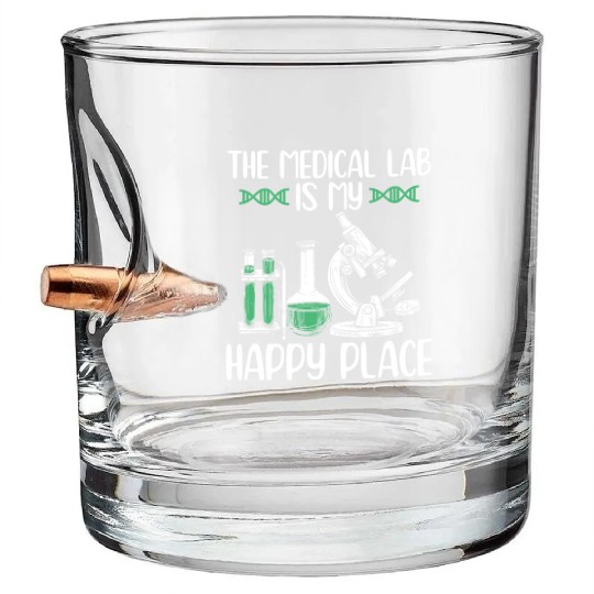 Medical lab technicians | Lab chemistry gifts Bullet Whiskey Glasses