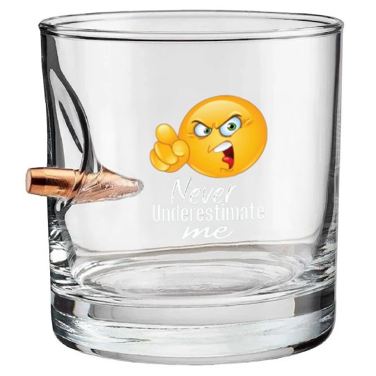 Yellow face Bullet Whiskey Glasses