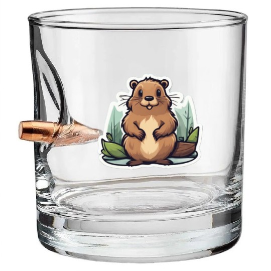 Eager Beavers Bullet Whiskey Glasses