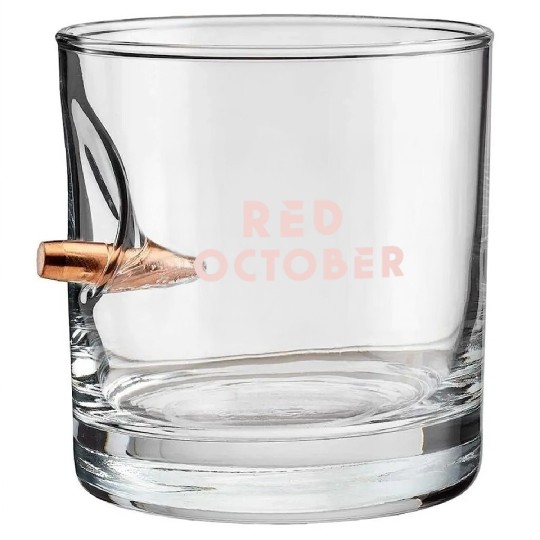 Red october phillies Bullet Whiskey Glasses