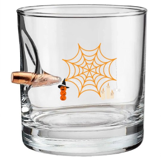 halloween design for physics and science lovers Bullet Whiskey Glasses