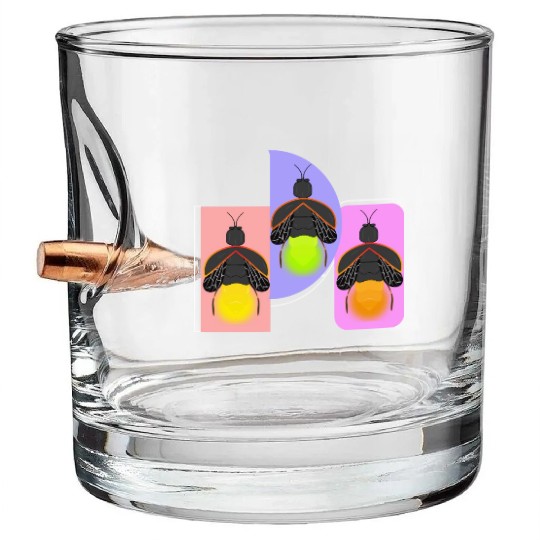 Glowing Firefly Bullet Whiskey Glasses