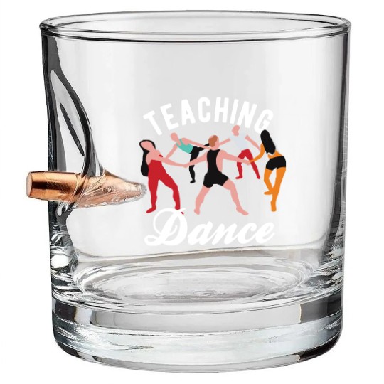 Dance Teacher Teaching Dance Bullet Whiskey Glasses