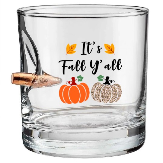 It s Fall Y all Cute Gnomes Pumpkin Spice Season Bullet Whiskey Glasses