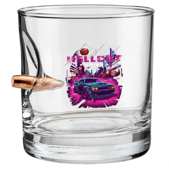Hellcat SRT Bullet Whiskey Glasses