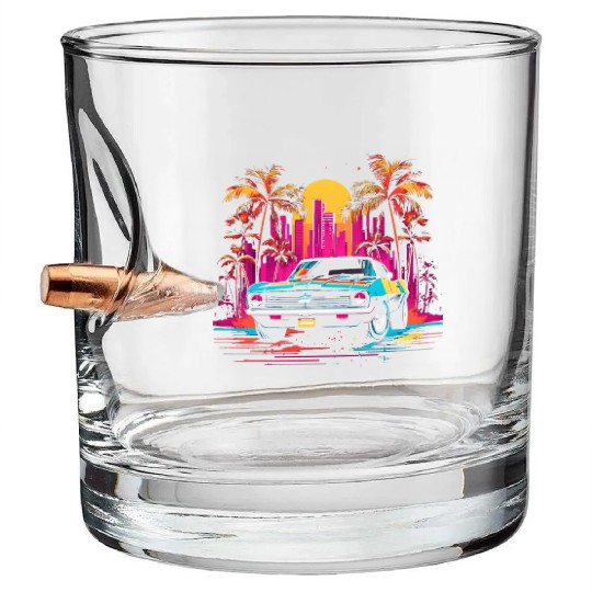 Camaro Z28 Bullet Whiskey Glasses