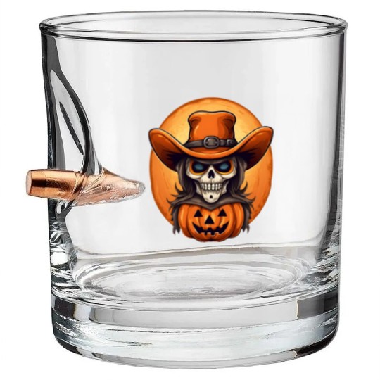 Sublimation Halloween Cowboy Bullet Whiskey Glasses