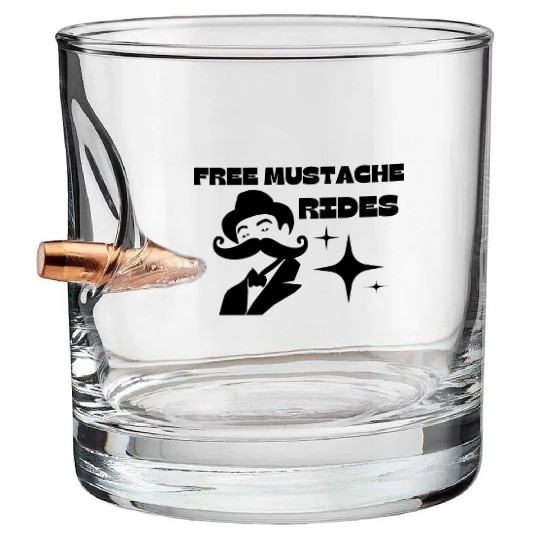 Free Mustache Rides FREE 66 -6 Bullet Whiskey Glasses