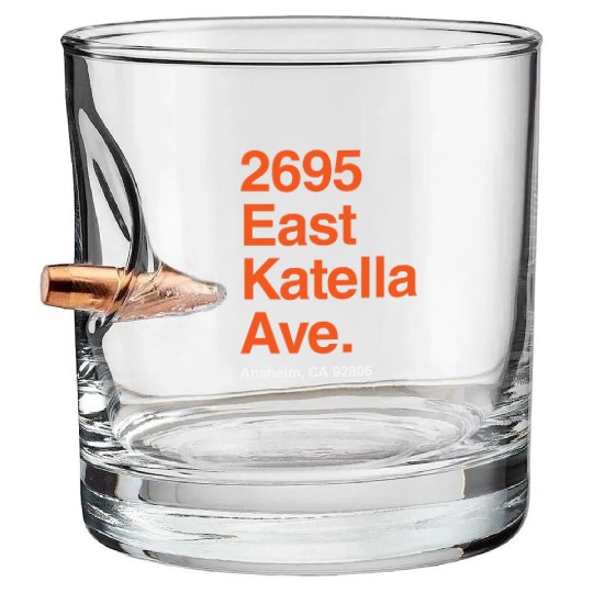 Anaheim Ducks Hockey Arena Bullet Whiskey Glasses