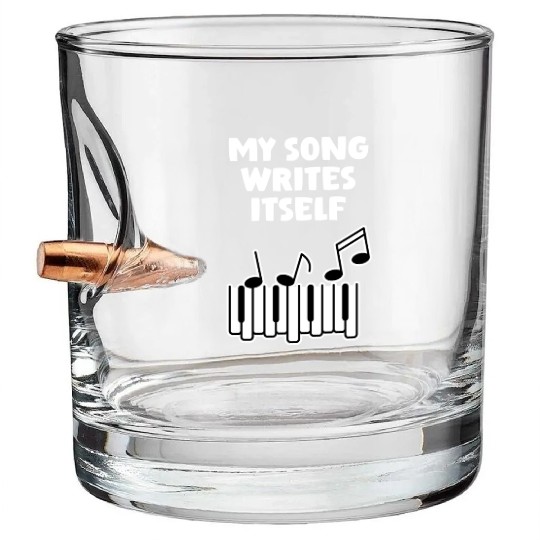 Song Writes Itself Song Writer Musicians Music Bullet Whiskey Glasses