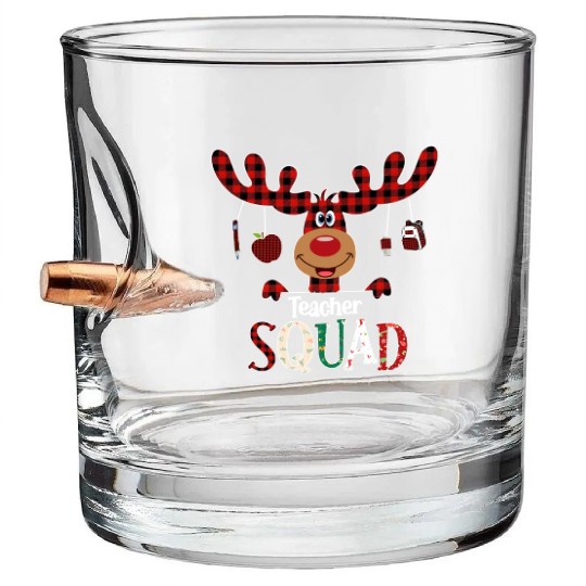 Teacher squad Bullet Whiskey Glasses