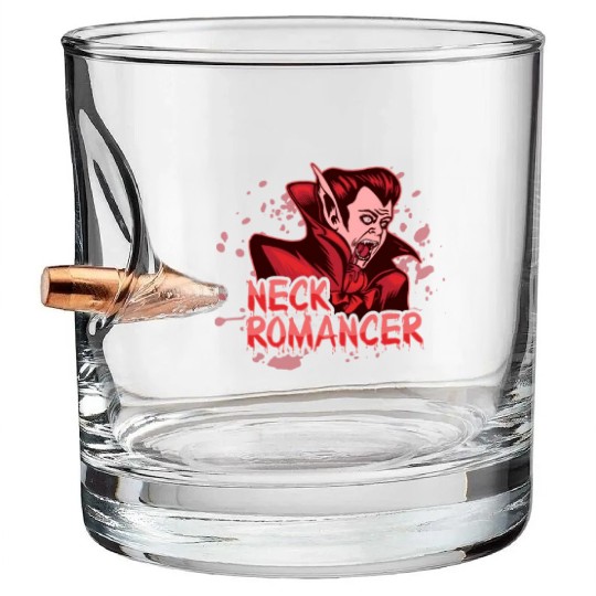 Trick Or Treat Scary Vampire Horror Happy Bullet Whiskey Glasses