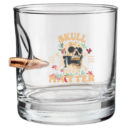 Totenkopf Skull Skulls Totenschädel Spruch Bullet Whiskey Glasses