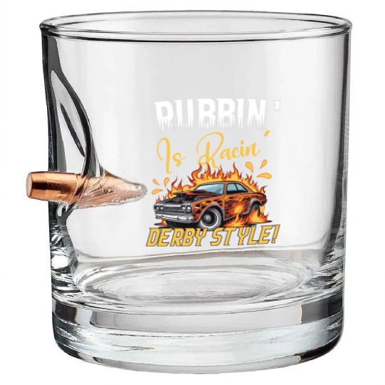 Demo Derby Demolition Derby Demolition Derby Lover Bullet Whiskey Glasses