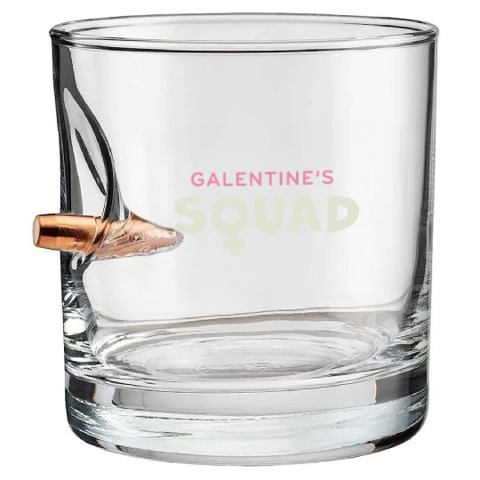Be My Galentine. Galentine's Day Bullet Whiskey Glasses