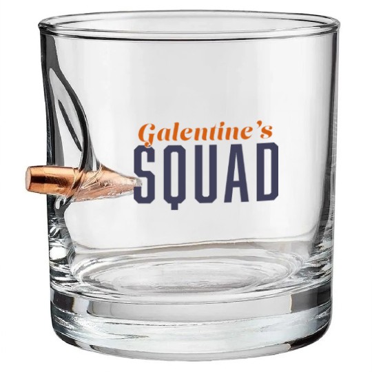 Be My Galentine. Galentine's Day Bullet Whiskey Glasses