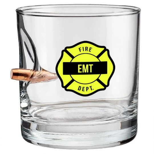 EMT emergency medical technician Bullet Whiskey Glasses