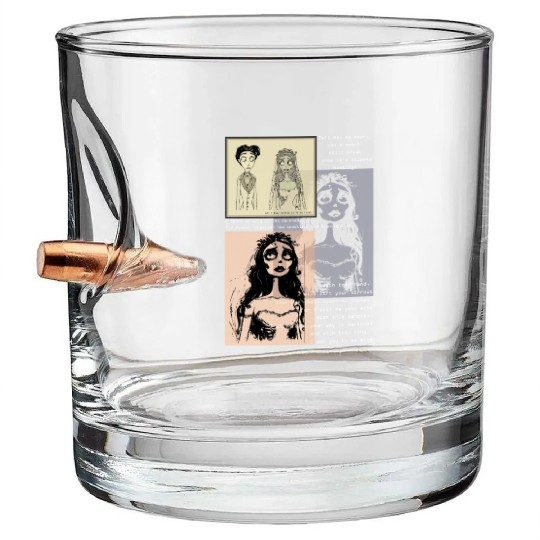 corpse bride Bullet Whiskey Glasses