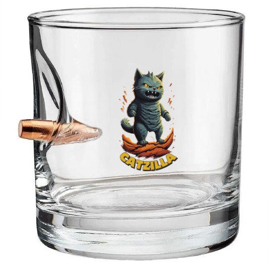 Catzilla Bullet Whiskey Glasses