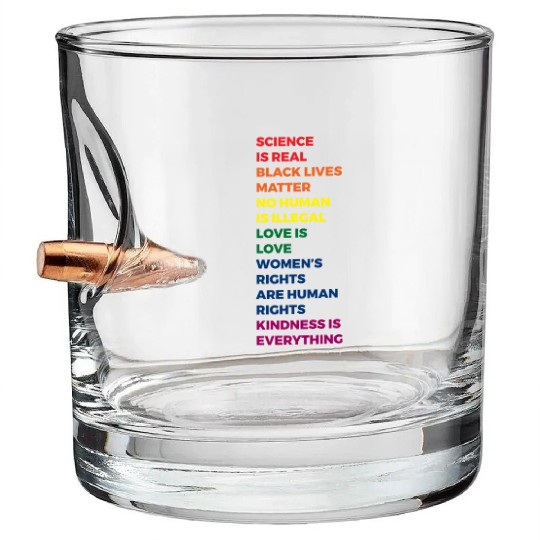 Science Is Real Bullet Whiskey Glasses