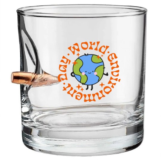 world environment day Bullet Whiskey Glasses