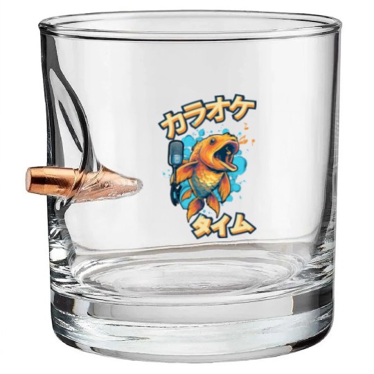 Koi Fish Koi Carp Japanese Koi Garden-Pond funny Bullet Whiskey Glasses
