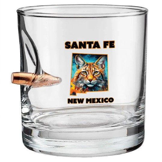 New Mexico - Bobcat Bullet Whiskey Glasses