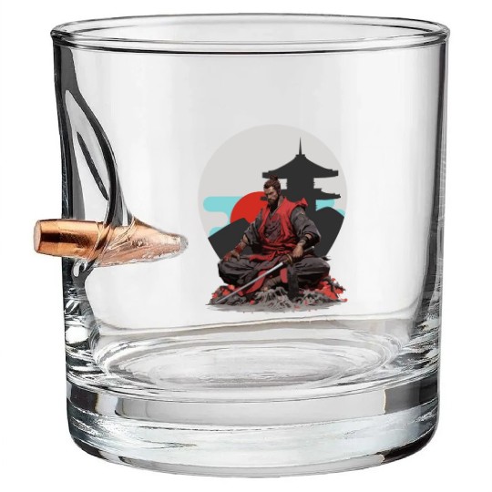 Brave Samurai Bullet Whiskey Glasses