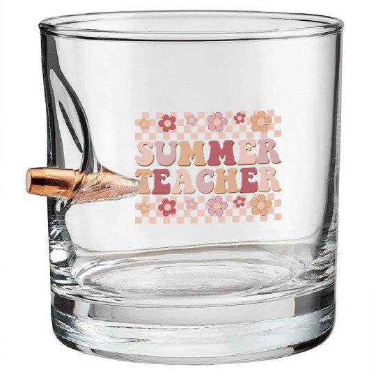 Summer teacher Bullet Whiskey Glasses