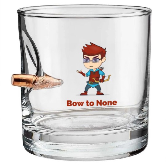 Bow to None archery Bullet Whiskey Glasses