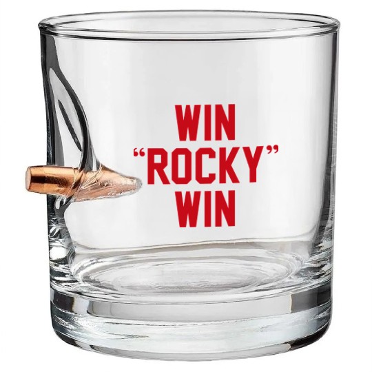 Win Rocky Win Bullet Whiskey Glasses