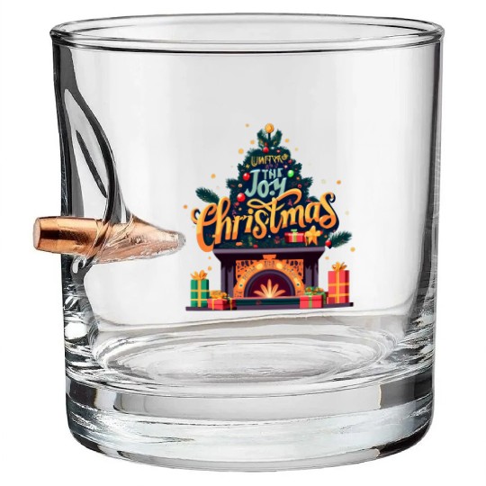The Joy Christmas Bullet Whiskey Glasses