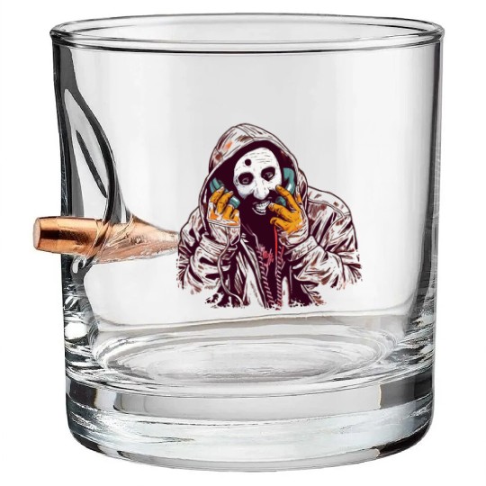 Ghostface Phone Call Bullet Whiskey Glasses