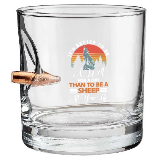 Werewolf Strength Bullet Whiskey Glasses
