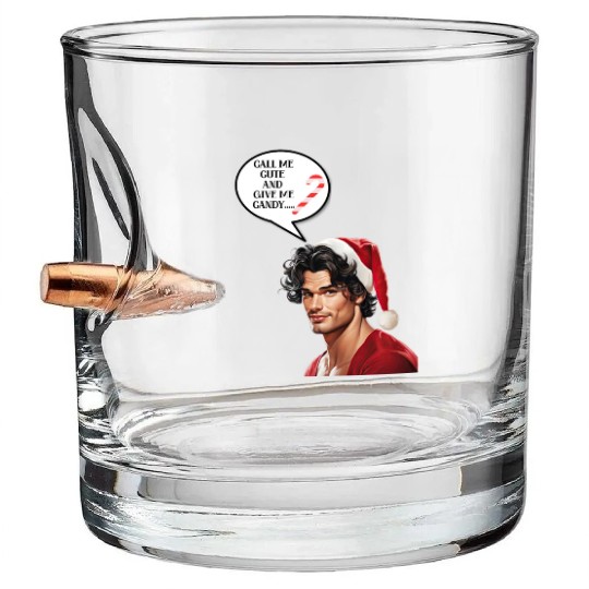 Christmas Nice Cute and Handsome Man Bullet Whiskey Glasses