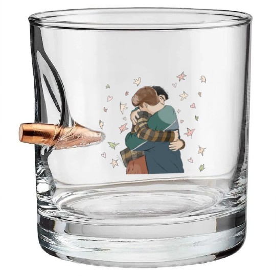 Heartstopper in love Bullet Whiskey Glasses