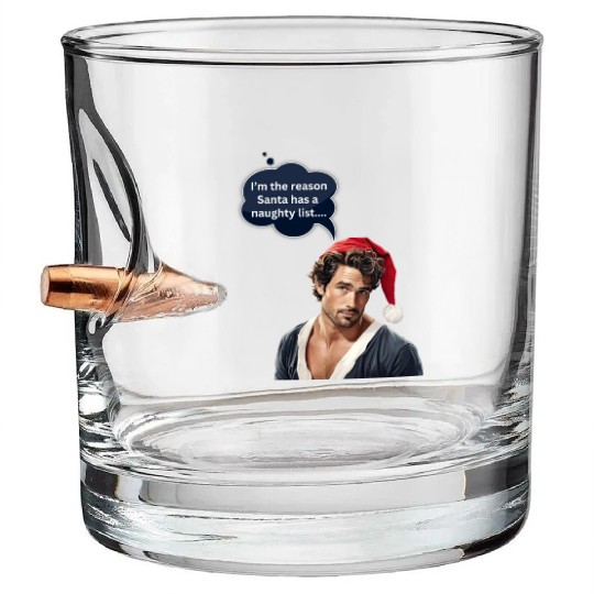 Christmas Nice Cute and Handsome Man Bullet Whiskey Glasses