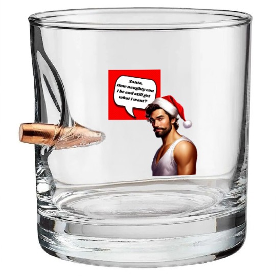 Christmas Nice Cute and Handsome Man Bullet Whiskey Glasses