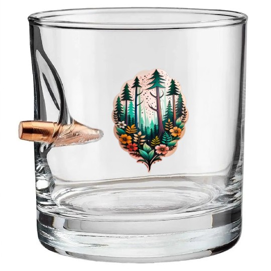 nature on skin Bullet Whiskey Glasses