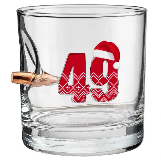 49 Birthday Years - Congratulations Forty Nine Bullet Whiskey Glasses