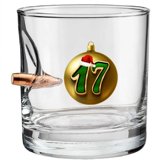 17 Years Young - Seventeen Christmas Balls Bullet Whiskey Glasses