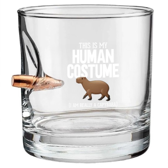 Funny Capybara Lover Cute Bullet Whiskey Glasses