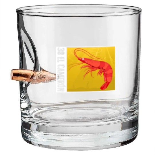 Lottery Bullet Whiskey Glasses, El Camaron Bullet Whiskey Glasses, Gift For Lottery