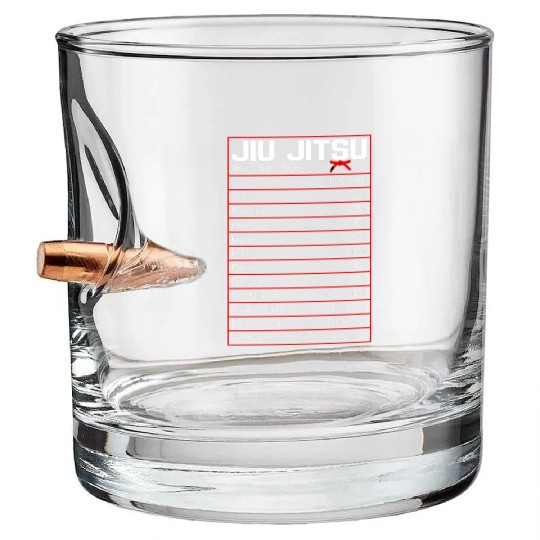 Funny Jiu Jitsu Facts Funny Jiu Jitsu Bullet Whiskey Glasses