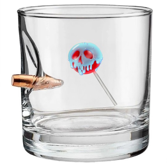 Poison Apple Halloween Candy Lollipop Bullet Whiskey Glasses