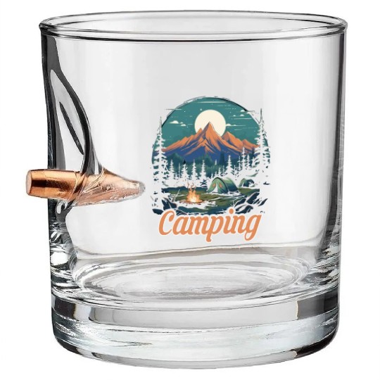 Forest nature trekking adventure Bullet Whiskey Glasses