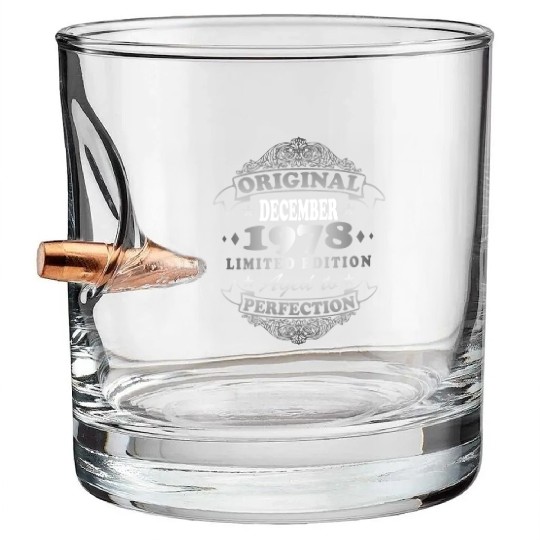 Retro Limited 1978 In December Bullet Whiskey Glasses