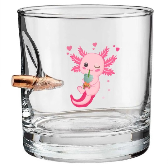 Boba Tea Bubble Tea Milk Tea Axolotl Bullet Whiskey Glasses