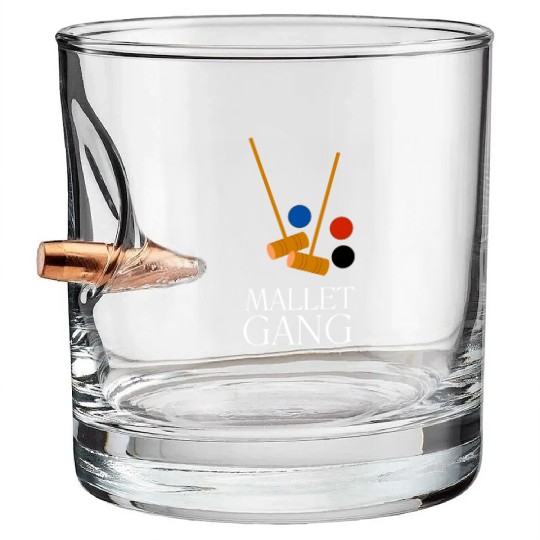 Lawn Game - Golf Croquet Player Bullet Whiskey Glasses