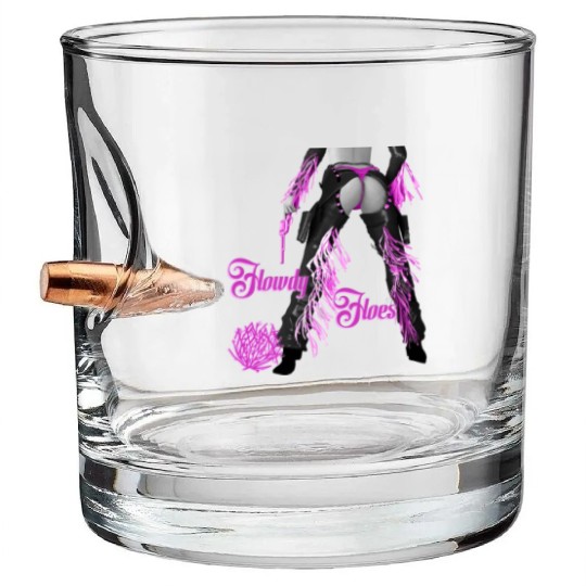 Howdy Hoes Bullet Whiskey Glasses